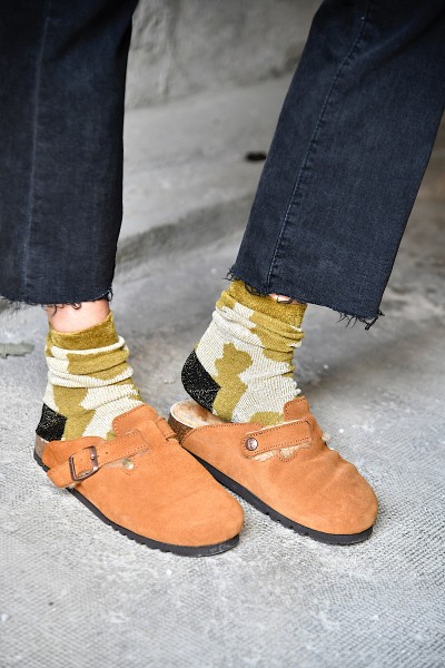 Scholl - Sabots Sheepskin Brown