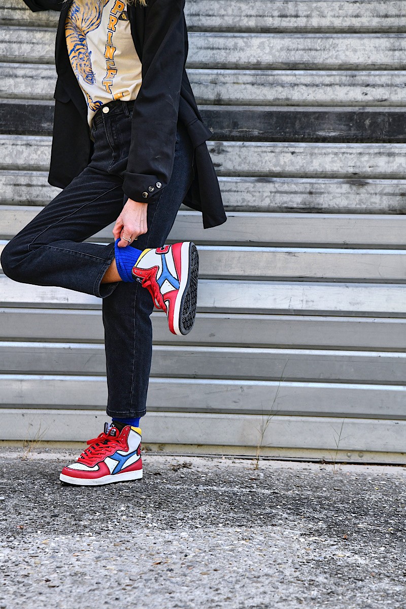 Diadora - Mi Basket Dessau White/Red