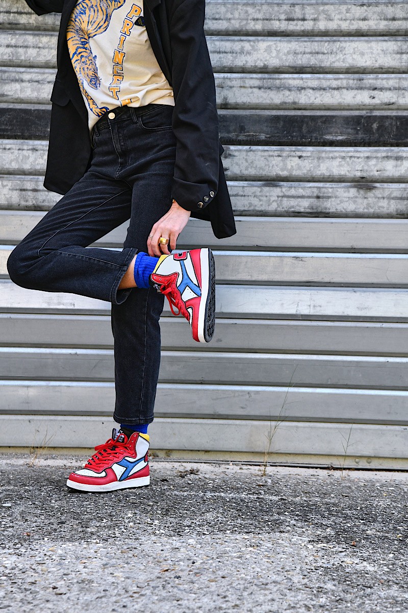 Diadora - Mi Basket Dessau White/Red