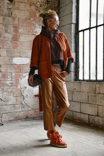 Maevy Mouvement Libre - Pantalon Vegan Cuivre