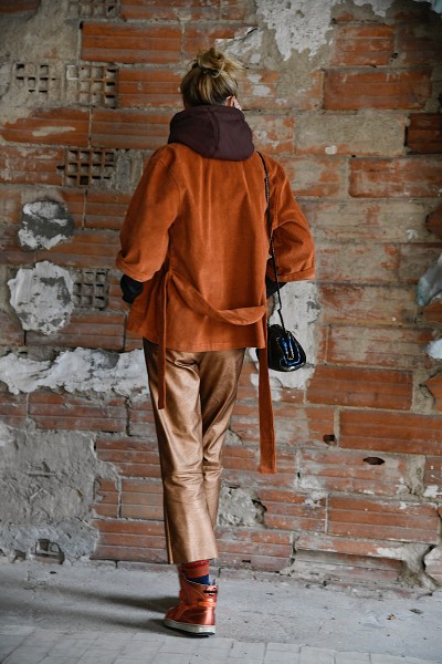 Maevy Mouvement Libre - Pantalon Vegan Cuivre