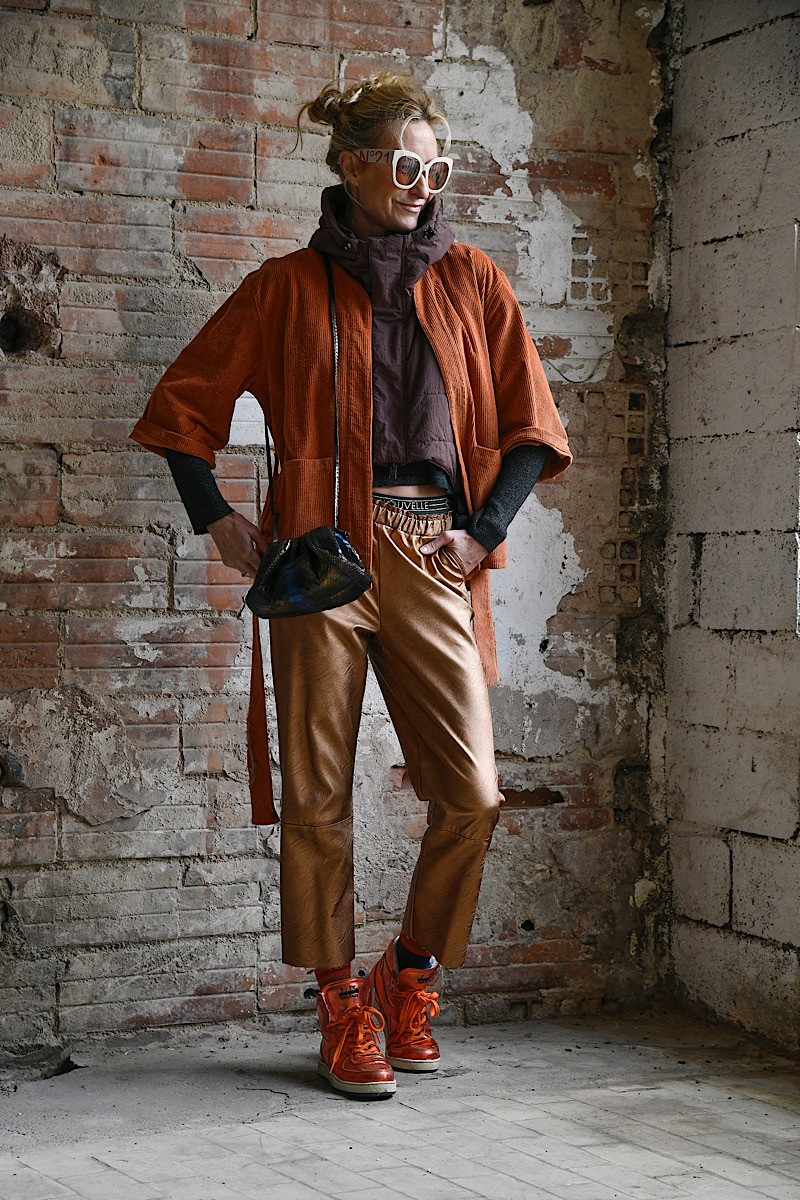 Maevy Mouvement Libre - Pantalon Vegan Cuivre