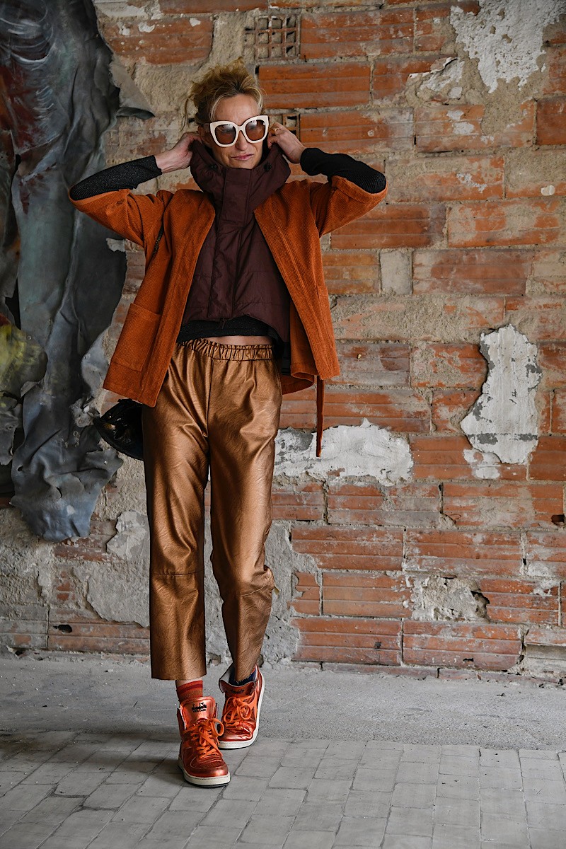 Maevy Mouvement Libre - Pantalon Vegan Cuivre