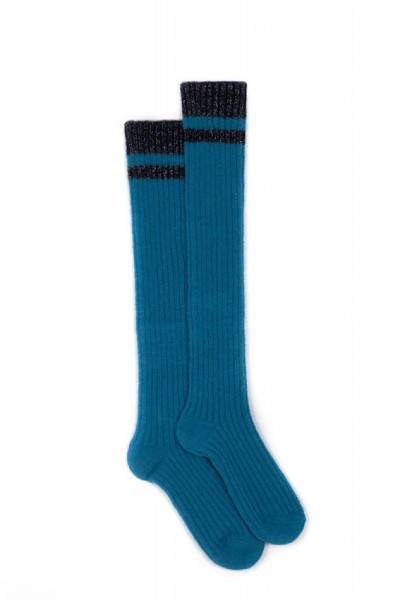 La Nouvelle - Chaussette Haute Diva Blue