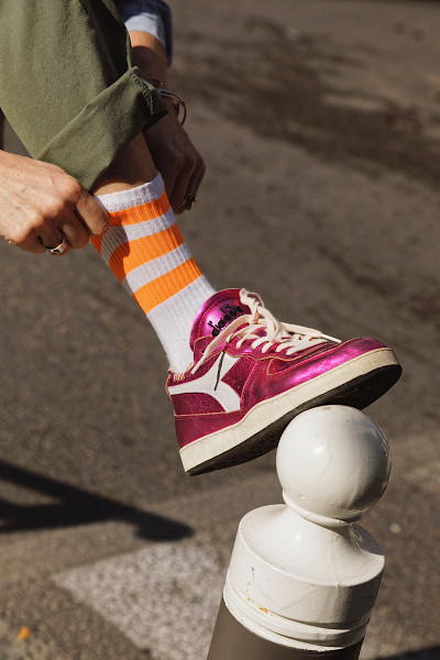 ALTO MILANO - Chaussettes Zara Arancio