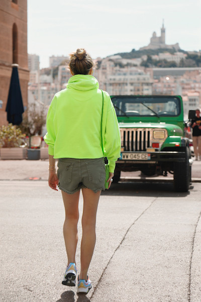 Newtone - Sweatshirt  Bloomer Bleed Neon Yellow