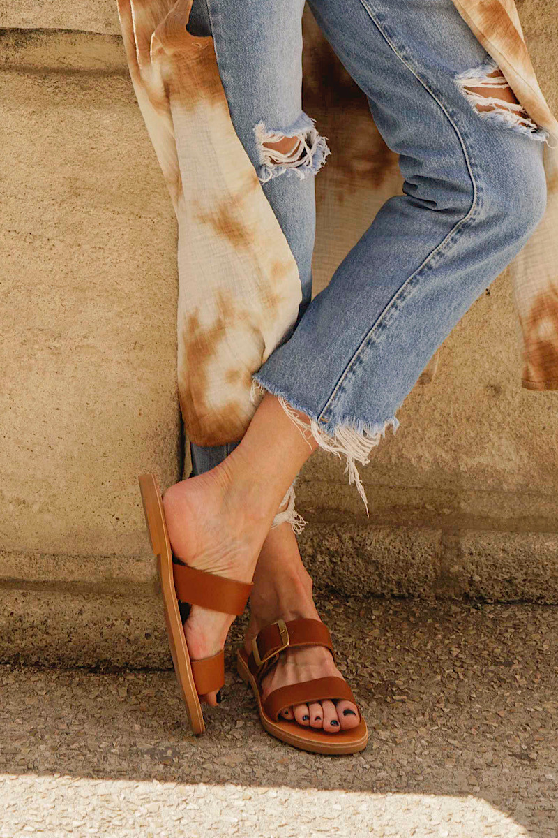 Delphine & Victor - Sandales Lou Camel