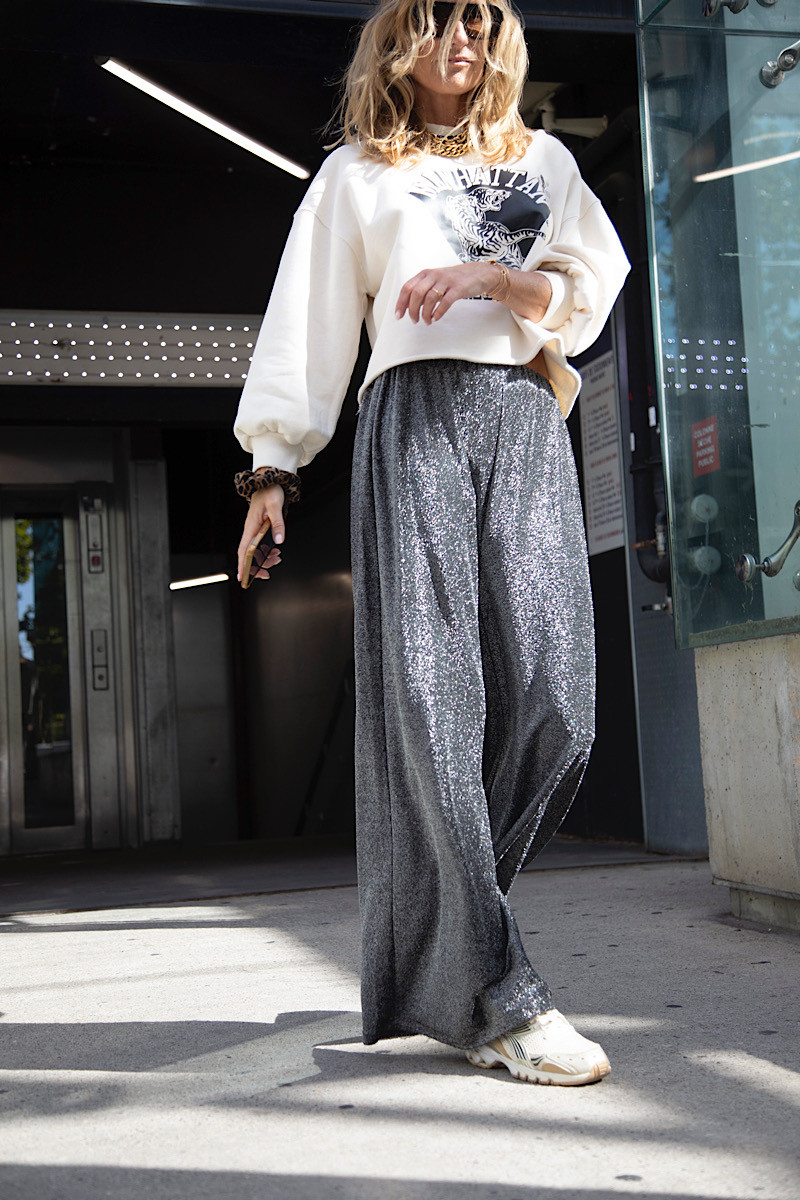 Karma Koma - Pantalon Long Disco Silver