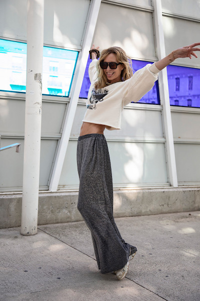 Karma Koma - Pantalon Long Disco Silver