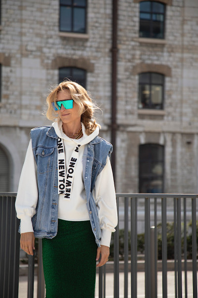 Newtone - Sweatshirt  Bloomer Bleed Off White