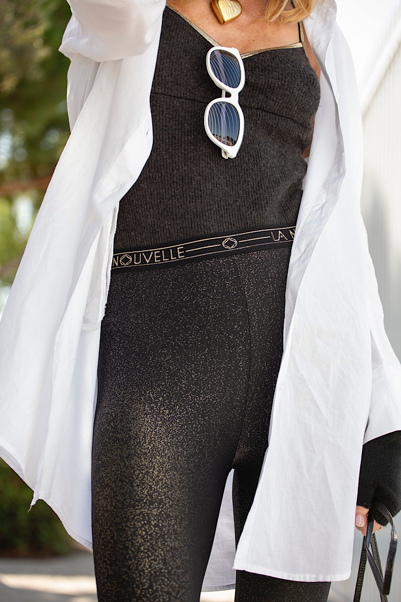 La Nouvelle - Legging Gary Noir Lurex