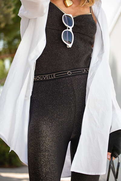 La Nouvelle - Legging Gary Noir Lurex