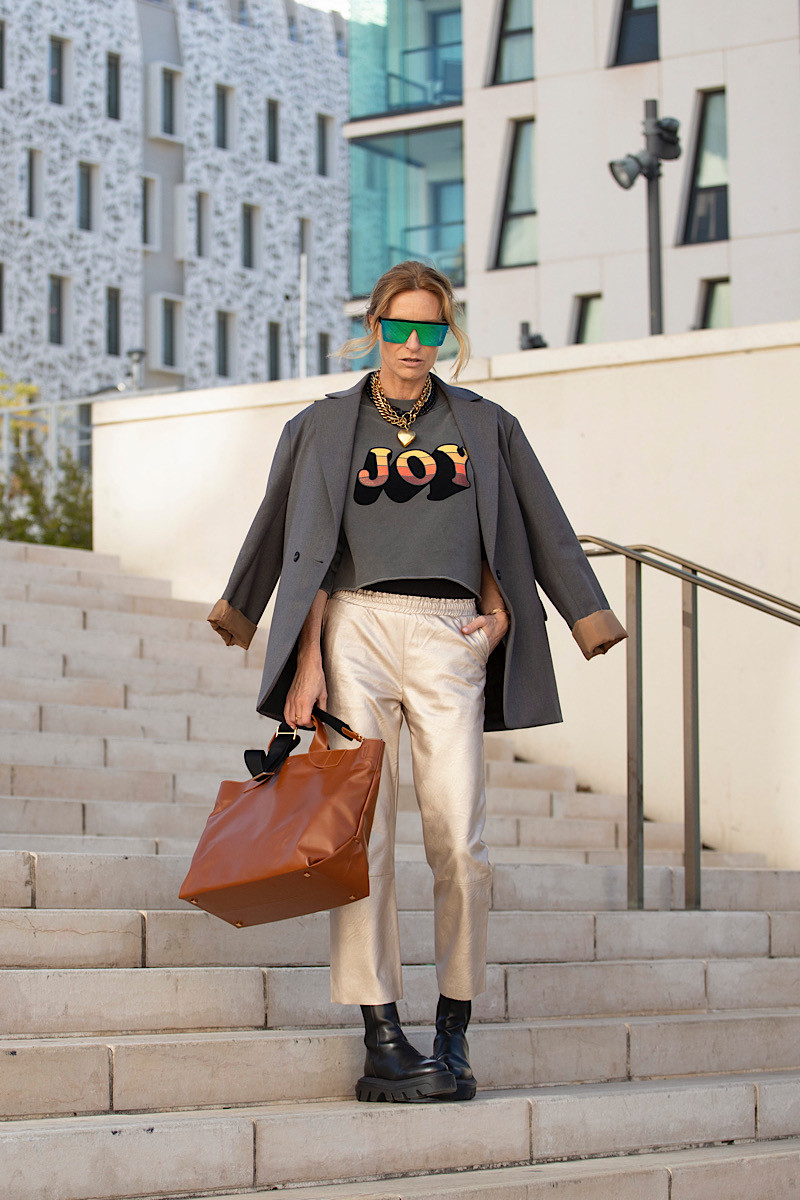 Maevy Mouvement Libre - Pantalon Vegan Champagne