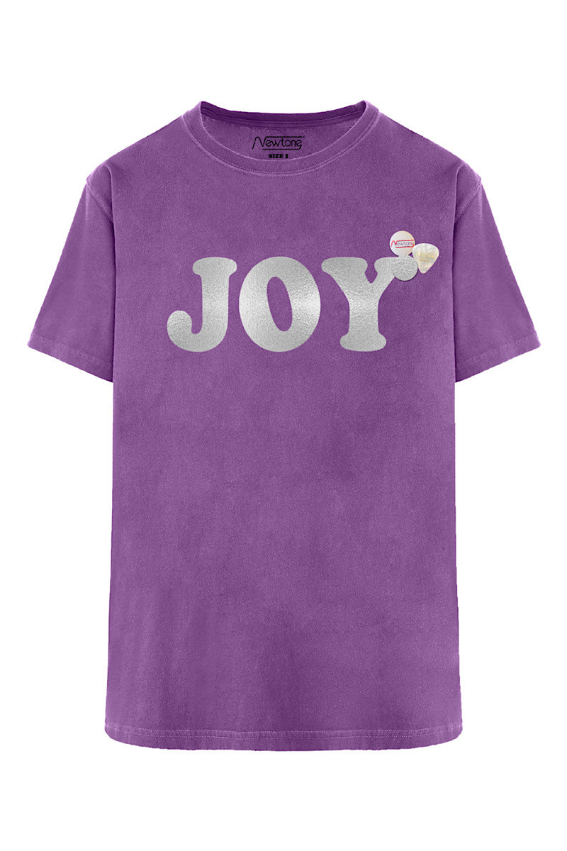 T-shirt Trucker Joy Purple Silver