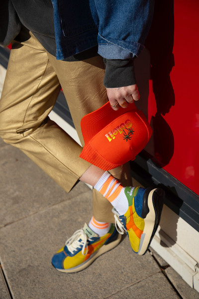 ALTO MILANO - Chaussettes Zara Arancio