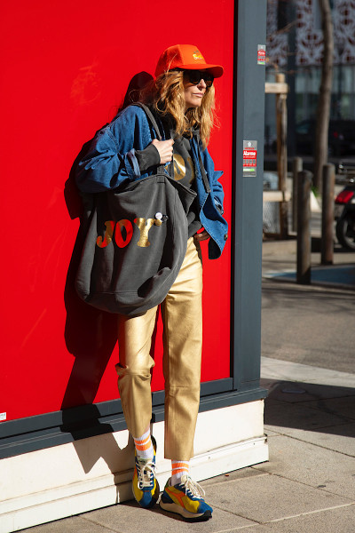 Maevy Mouvement Libre - Pantalon Vegan Or