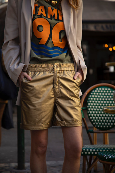 Maevy Mouvement Libre - Short Glam Vegan Gold