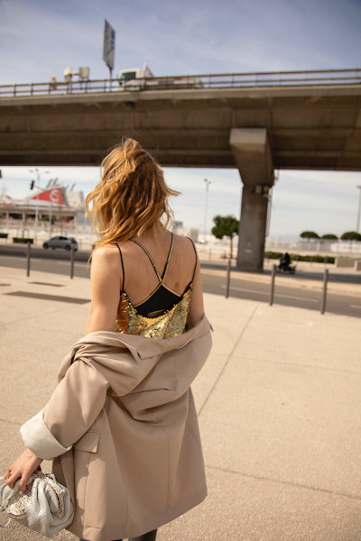 La Nouvelle - Brassière Angèle Noir Lurex (2)