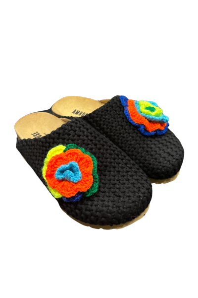 Amrose - Sabots Camelia Black