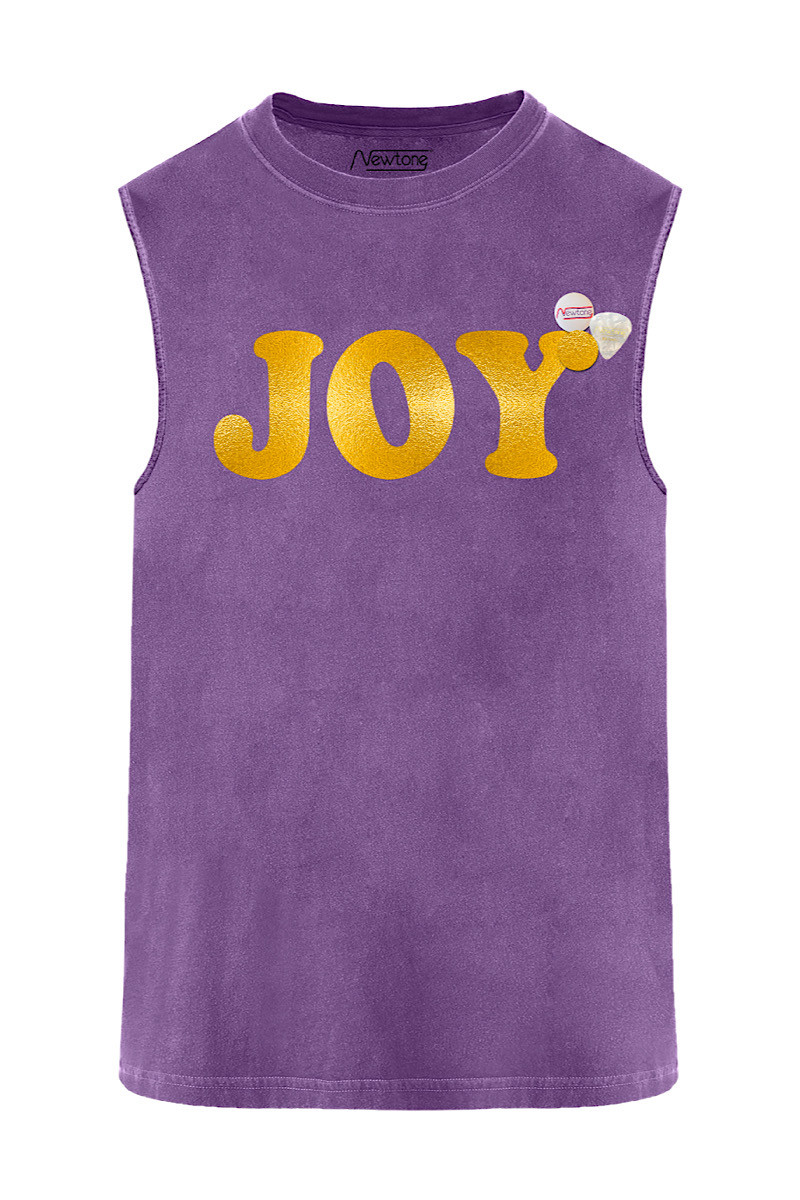 T Shirt Biker Joy Purple Gold