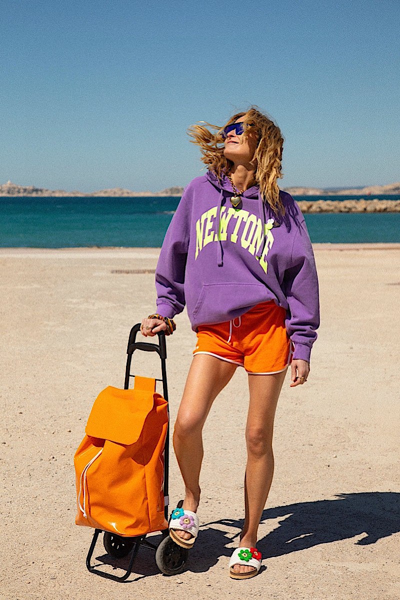 Amrose - Sandales Flower Puff White