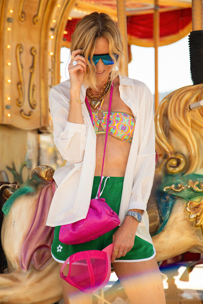 La Nouvelle - Bandeau Eugénie Shell Print