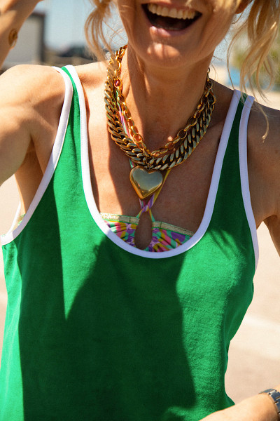 Marguerite à la plage - Top Mimizan Golf