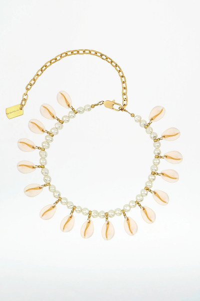 THE SHELL DEALER - Collier Coquillage Poppers Gold