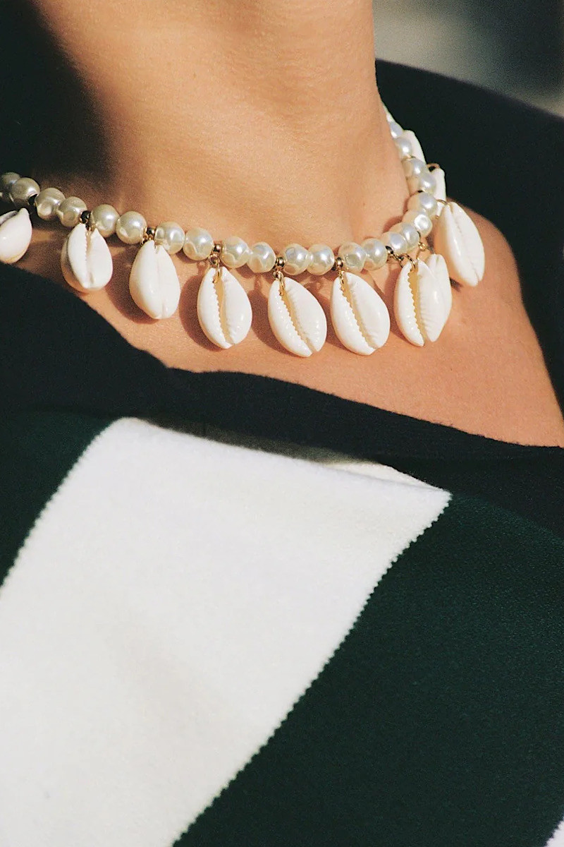 THE SHELL DEALER - Collier Coquillage Poppers Gold