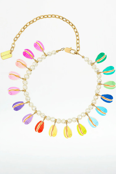 THE SHELL DEALER - Collier Coquillage Poppers Multico