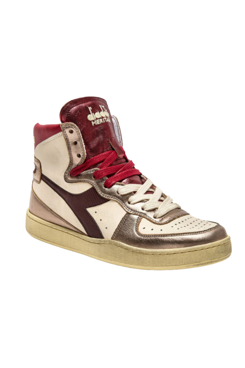 Diadora - Baskets Metal Mix Used Crete Gris