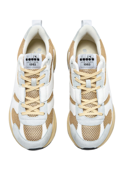 Diadora - Baskets Mercury Elite Urban Blanc /Or