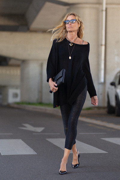 Maevy Mouvement Libre - Pull Lumière Noir