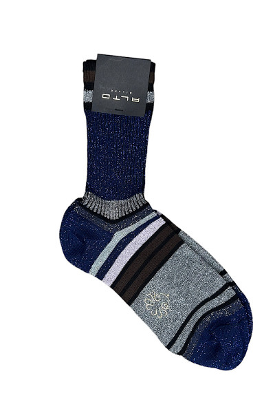 ALTO MILANO - Chaussettes Chapo Bleu