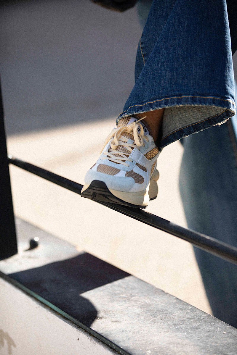 Diadora - Baskets Mercury Elite Urban Blanc /Or