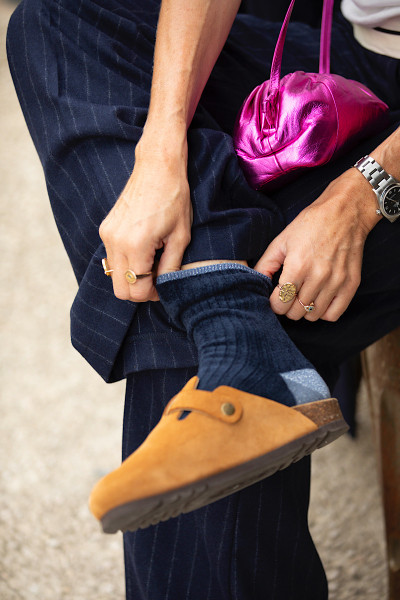 ALTO MILANO - ALTO MILANO Chaussettes Susan Short Blucina