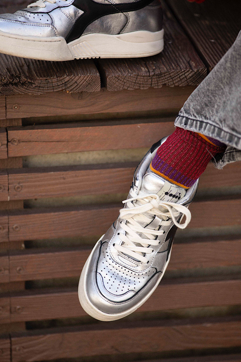 ALTO MILANO - Chaussettes Chapo Bordeaux