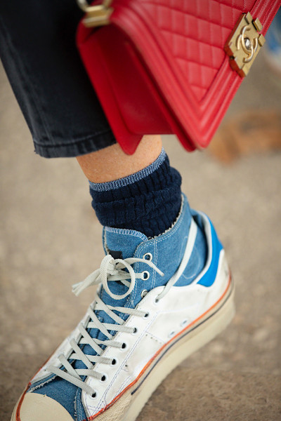 ALTO MILANO - ALTO MILANO Chaussettes Susan Short Blucina (2)