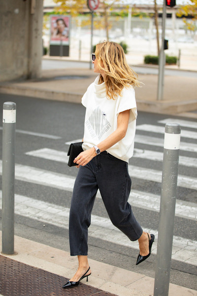 Newtone - Sweatshirt Sharper Midnight Dirty White (2)