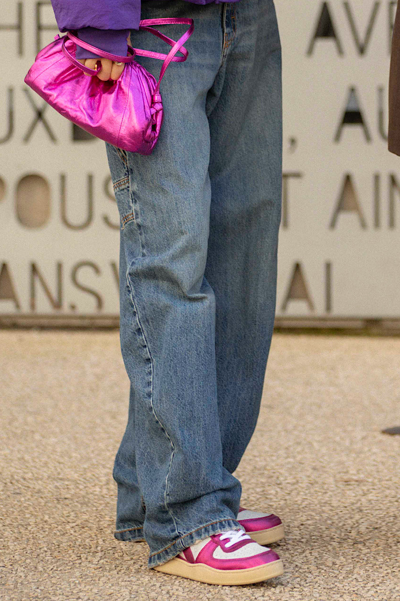 Diadora - Baskets Low Metal Pigskin Used WN Bianco/Viola