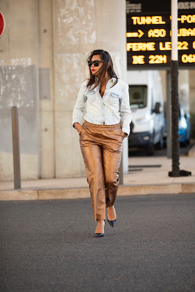 Maevy Mouvement Libre - Pantalon Vegan Cuivre