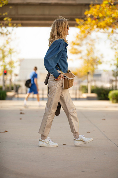 Maevy Mouvement Libre - Pantalon Vegan Champagne (2)