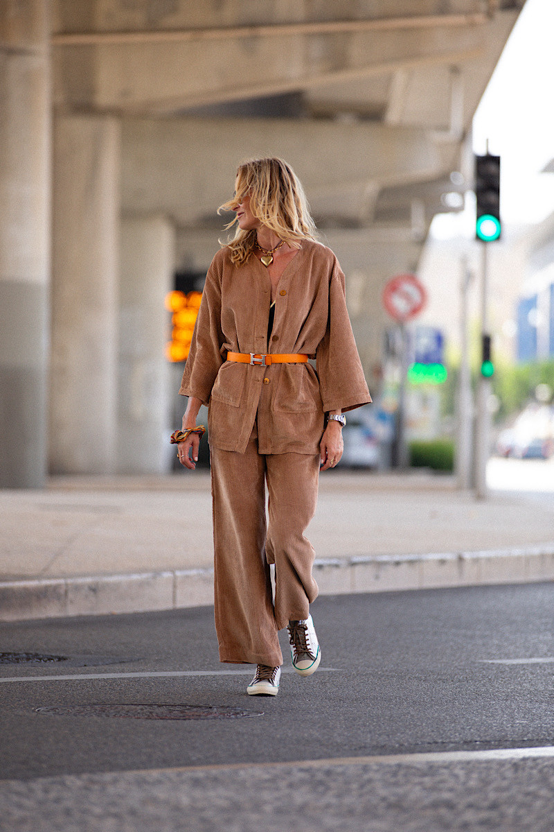 Maevy Mouvement Libre - Pantalon Vintage Nuts Velours