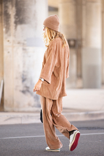 Maevy Mouvement Libre - Pantalon Vintage Nuts Velours