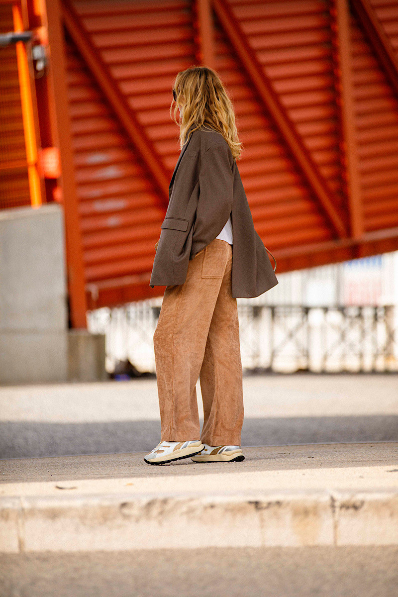 Maevy Mouvement Libre - Pantalon Vintage Nuts Velours