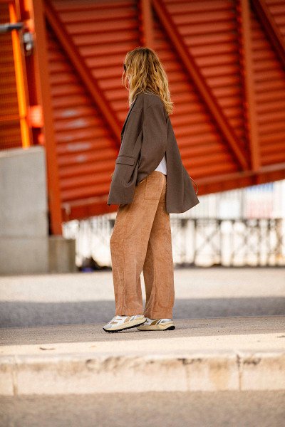 Maevy Mouvement Libre - Pantalon Vintage Nuts Velours