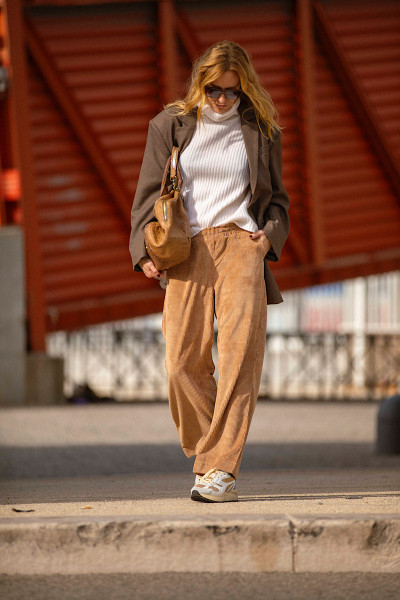 Maevy Mouvement Libre - Pantalon Vintage Nuts Velours