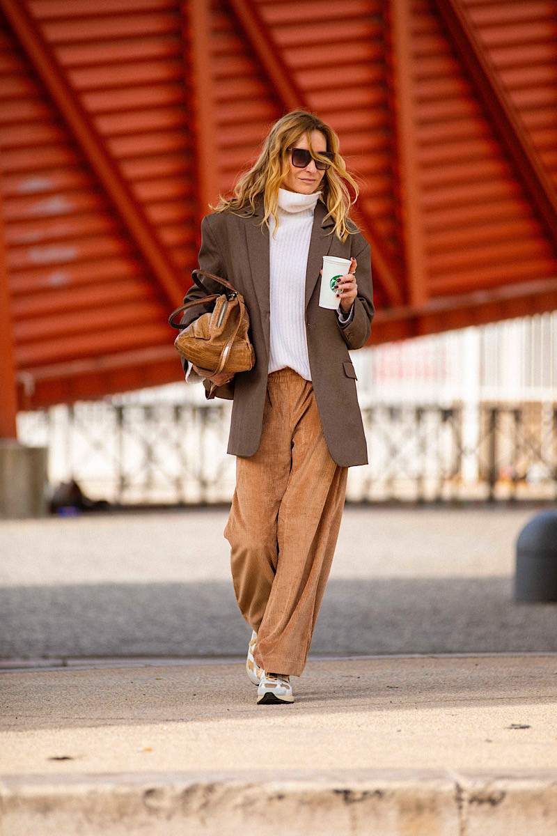 Maevy Mouvement Libre - Pantalon Vintage Nuts Velours