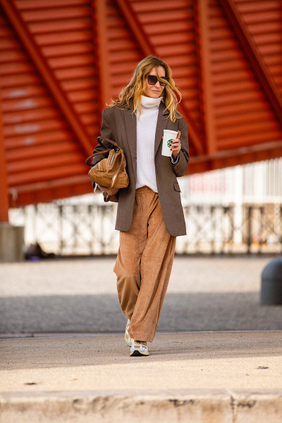 Maevy Mouvement Libre - Pantalon Vintage Nuts Velours