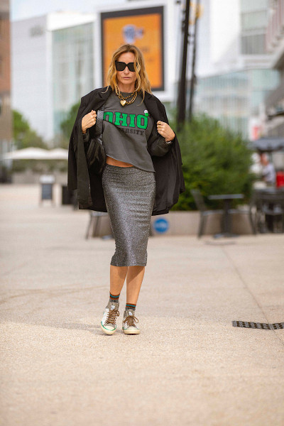 Karma Koma - Jupe Longue Madonna Silver